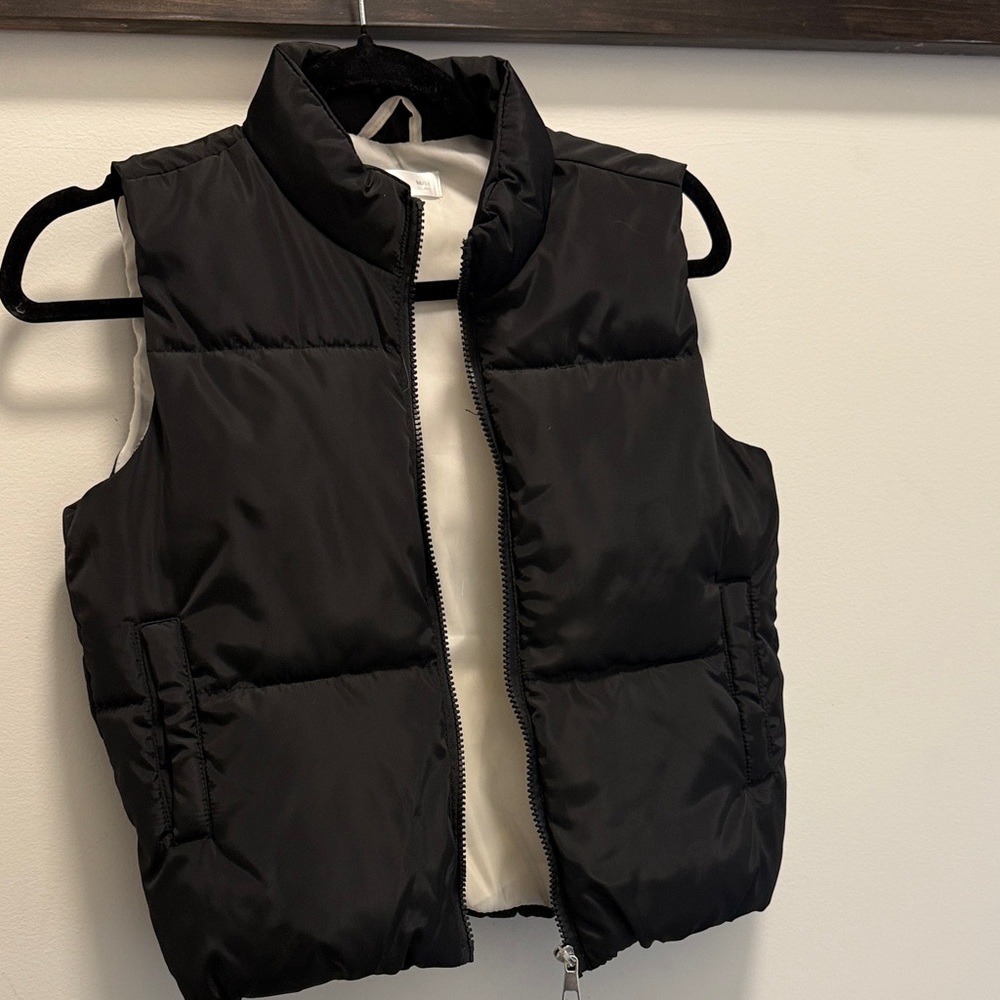 Kids Black Puffer Vest